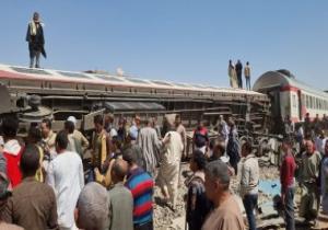 الصحة: آخر إحصائية لحادث قطارى سوهاج 91 مصابًا و32 حالة وفاة