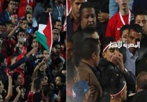 "استغاثة" للنائب العام من محامي الشاب الذي رفع العلم الفلسطيني في استاد القاهرة