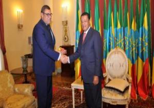 الرئيس الإثيوبى يستقبل السفير المصرى قبل مغادرته أديس أبابا