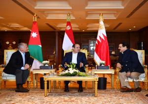 المتحدث الرئاسي ينشر صور القمة الثلاثية بين الرئيس السيسي وملك البحرين والعاهل الأردني