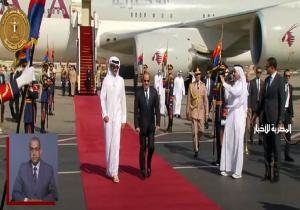 بث مباشر.. الرئيس السيسي خلال استقباله الشيخ تميم بن حمد أمير دولة قطر