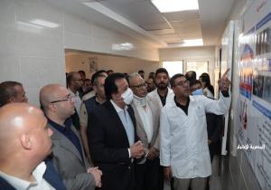 وزير الصحة ومحافظ بني سويف يتفقدان أعمال تطوير مستشفى الصدر ومستوى الخدمة الصحية |صور