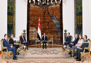 الرئيس السيسي يستقبل رئيس الوزراء الفلسطيني
