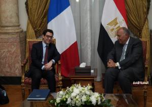 وزيرا خارجية مصر وفرنسا يؤكدان حتمية تحقيق وقف إطلاق النار ووضع حد للكارثة الإنسانية بغزة