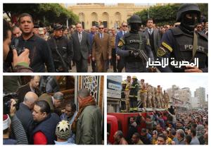تشييع جثمان شهيد الواجب من المسجد الإبراهيمي بدسوق