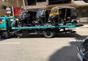 ضبط 29 مركبة توك توك ودراجات نارية مخالفة في طنطا