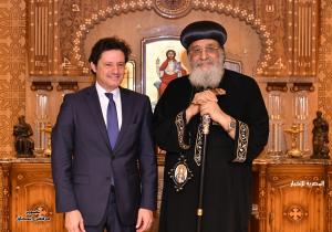 البابا تواضروس يلتقي وزير الإعلام اللبناني | صور