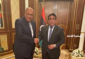 وزير الخارجية يُجري لقاءات مع رئيس المجلس الرئاسي الليبي ونائبيه / صور