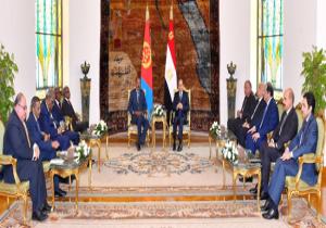 السيسى يؤكد حرص مصر على التعاون الاستراتيجى مع إريتريا بشتى المجالات