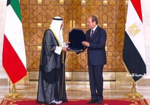 الرئيس السيسي يمنح قلادة النيل لأمير دولة الكويت | فيديو