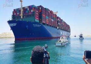 عبور ثانى أكبر سفينة حاويات فى العالم قناة السويس اليوم