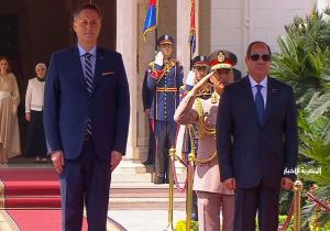بث مباشر.. الرئيس السيسي ورئيس البوسنة يستعرضان حرس الشرف