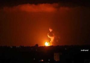 انفجار عنيف هز رفح الفلسطينية ناجم عن غارة شنتها طائرات الاحتلال شرق المدينة