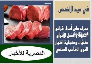في عيد الأضحى | تعرف على أسماء شرائح اللحوم وأفضل الأنواع صحيًا.. وكيفية اختيار النوع المناسب للطهي